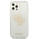 Guess Glitter 4G Big Logo - Case for iPhone 12 Pro Max (Transparent)