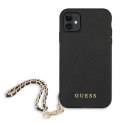 Guess Saffiano Chain - iPhone 11 Case (Black)