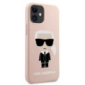 Karl Lagerfeld Fullbody Silicone Iconic - Case iPhone 12 Mini (Light Pink)