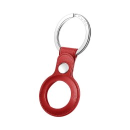 Puro SKY Case - Apple AirTag Key Ring Faux Leather (Red)