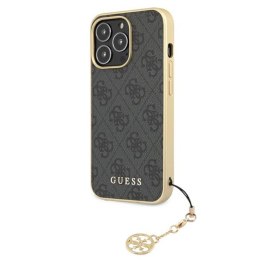 Guess 4G Charms Collection - Case for iPhone 13 Pro Max (Grey)