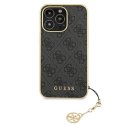 Guess 4G Charms Collection - Case for iPhone 13 Pro Max (Grey)