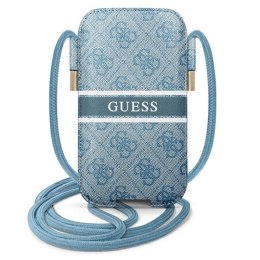 Guess 4G Printed Stripe Pouch - Smartphone Bag S/M (Blue)