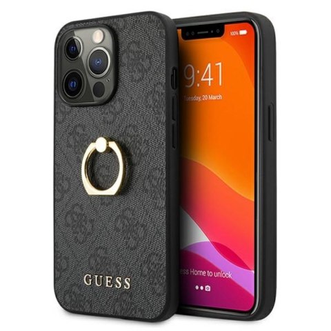 Guess 4G Ring Case - Case for iPhone 13 Pro (Grey)