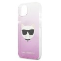 Karl Lagerfeld Choupette Head - Case for iPhone 13 Mini (Pink)