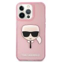 Karl Lagerfeld Karl's Head Glitter - Case for iPhone 13 Pro Max (Pink)