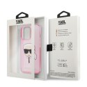 Karl Lagerfeld Karl's Head Glitter - Case for iPhone 13 Pro Max (Pink)