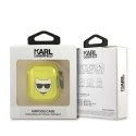 Karl Lagerfeld Choupette Head Glitter - Case for Airpods (fluo yellow)