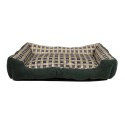 Soft bed sofa for a dog 90 x 70 x 20 cm, size XL (green)