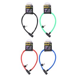 Dunlop - Cable, anti-theft bicycle lock (black)