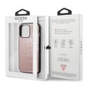 Guess Croco Stamp Lines - Case for iPhone 13 Pro (Pink)