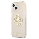 Guess Glitter 4G Big Logo - Case for iPhone 13 mini (Gold)