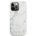 Guess Marble - Case for iPhone 13 Pro Max (White)