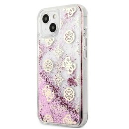 Guess Peony Liquid Glitter - Case for iPhone 13 mini (Pink)