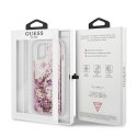 Guess Peony Liquid Glitter - Case for iPhone 13 mini (Pink)