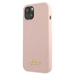 Guess Silicone Script - Case for iPhone 12 / iPhone 12 Pro (pink)