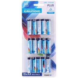 Grundig - AA / R6 1.5 V zinc battery pack, 15 pcs.