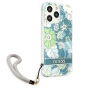 Guess Flower Cord - Cover for iPhone 13 Pro Max (Green)