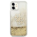 Guess Liquid Glitter 4G Big Logo - Case for iPhone 11 (gold)