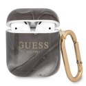 Guess Marble Est. - Case for Airpods (black)