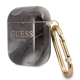 Guess Marble Est. - Case for Airpods (black)