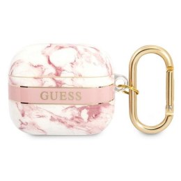 Guess Marble Strap - Cover for Airpods 3 (Pink)