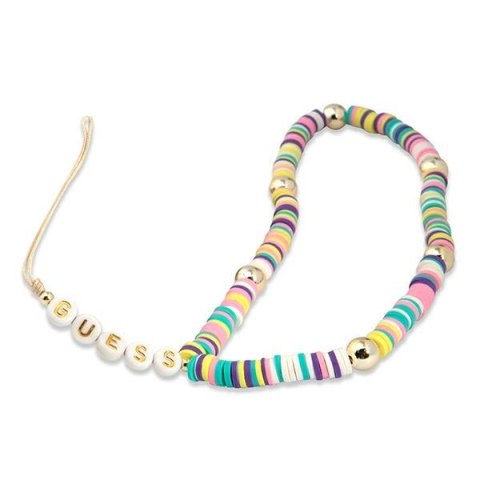 Guess Phone Strap Beads and Pearls Heishi Multicolor