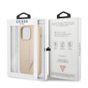 Guess SaffianoTriangle Logo Case - Case for iPhone 13 Pro (beige)