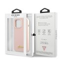 Guess Silicone Script - Case for iPhone 12 / iPhone 12 Pro (pink)