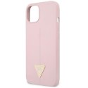 Guess Silicone Triangle Logo - Cover iPhone 13 (Purple)