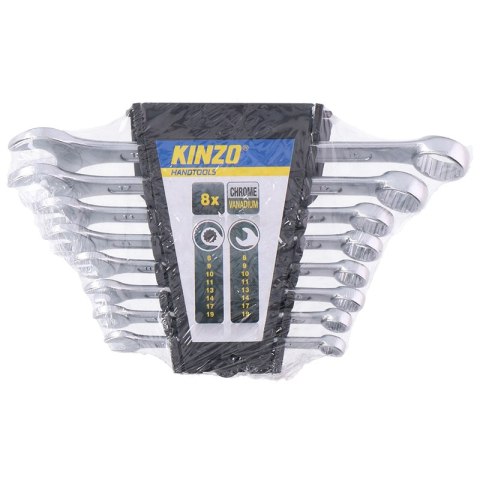 Kinzo - Spanner set combi 8pcs 8-19 CV