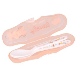 Minnie Mouse - 2 feeding spoon + case (Indigo dreams)