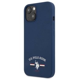 US Polo Assn Silicone Logo - Case for iPhone 13 mini (Navy blue)