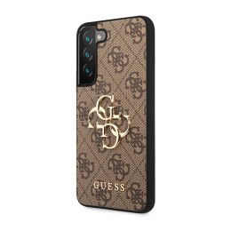 Guess 4G Big Metal Logo - Case for Samsung Galaxy S23 (Brown)