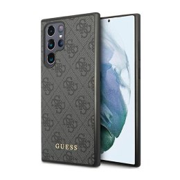 Guess 4G Metal Logo - Case for Samsung Galaxy S23 Ultra (Grey)