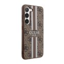Guess 4G Printed Stripe - Case for Samsung Galaxy S23 (Brown)
