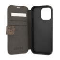 Guess Booktype 4G Big Metal Logo - Case for iPhone 13 Pro Max (Brown)