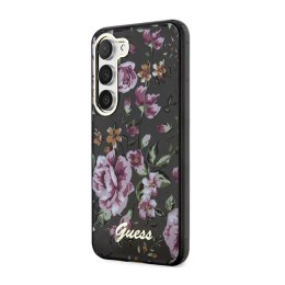 Guess Flower Collection - Case for Samsung Galaxy S23+ (Black)