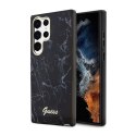 Guess Marble Collection - Case for Samsung Galaxy S23 Ultra (Black)