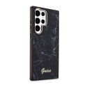 Guess Marble Collection - Case for Samsung Galaxy S23 Ultra (Black)