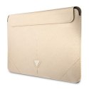 Guess Saffiano Triangle Logo Sleeve - Notebook case 13" / 14" (Beige)