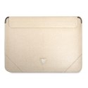 Guess Saffiano Triangle Logo Sleeve - Notebook case 16" (Beige)