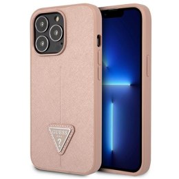 Guess SaffianoTriangle Logo Case - Case for iPhone 13 Pro (pink)