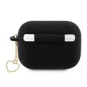 Guess Silicone Heart Charm - Case for Apple AirPods Pro 2 (Black)