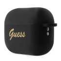 Guess Silicone Heart Charm - Case for Apple AirPods Pro 2 (Black)