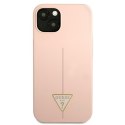 Guess Silicone Triangle Logo - Cover iPhone 13 (Pink)