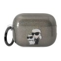 Karl Lagerfeld Glitter NFT Karl & Choupette - Case for Apple AirPods Pro 2 (Black)