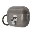 Karl Lagerfeld Glitter NFT Karl & Choupette - Case for Apple AirPods Pro 2 (Black)