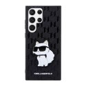 Karl Lagerfeld NFT Saffiano Monogram Choupette - Case for Samsung Galaxy S23 Ultra (Black)