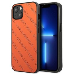 Karl Lagerfeld Perforated Allover - Cover for iPhone 13 mini (Orange)